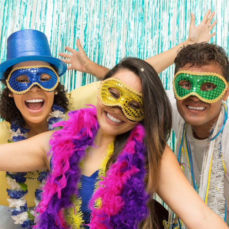 Max Fun 6PCS Feather Boas Party Pack for Adults Assorted Colors 6.6ft Mardi Gras Decorations Womens Girls Costume Boas Dress Up Party Bulk - Image 5